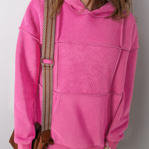 Hoodie Rosa Pitaya Patchwork