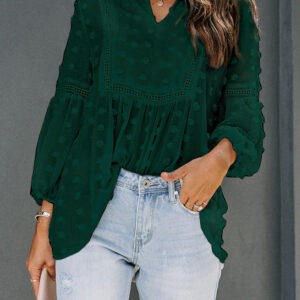 Blusa Verde Encaje