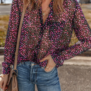 Camisa Grape Vino Lunares