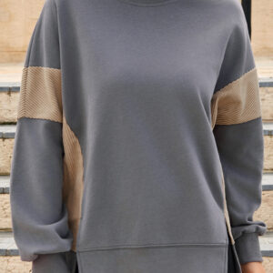 Buzo Gris Oscuro Corderoy