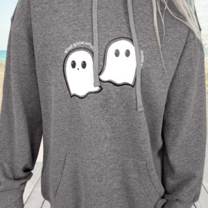 Hoodie Gris Oscuro Oversize