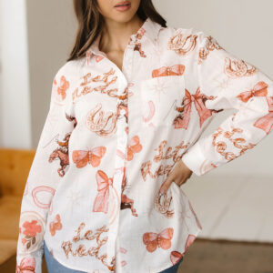 Camisa Blanco Estilo Western