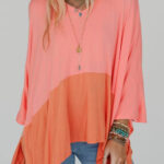 Top Naranja Pomelo Oversize