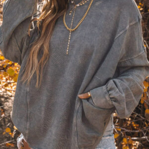 Buzo Gris Costura Vista Oversize