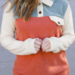 Top Naranja Con Botones