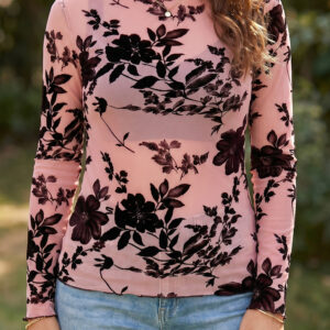 Blusa Rosa Suave Malla