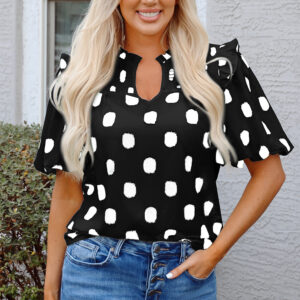 Blusa Negro Lunares