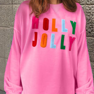 Top Rosa Estampado con Texto