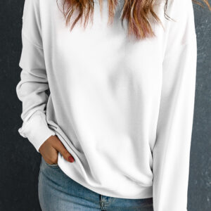 Buzo Beige Cuello Redondo