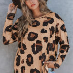 Top Animal Print Estampado Leopardo Suelto