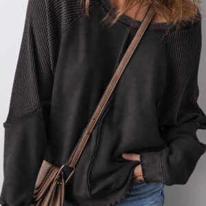 Buzo Negro Patchwork