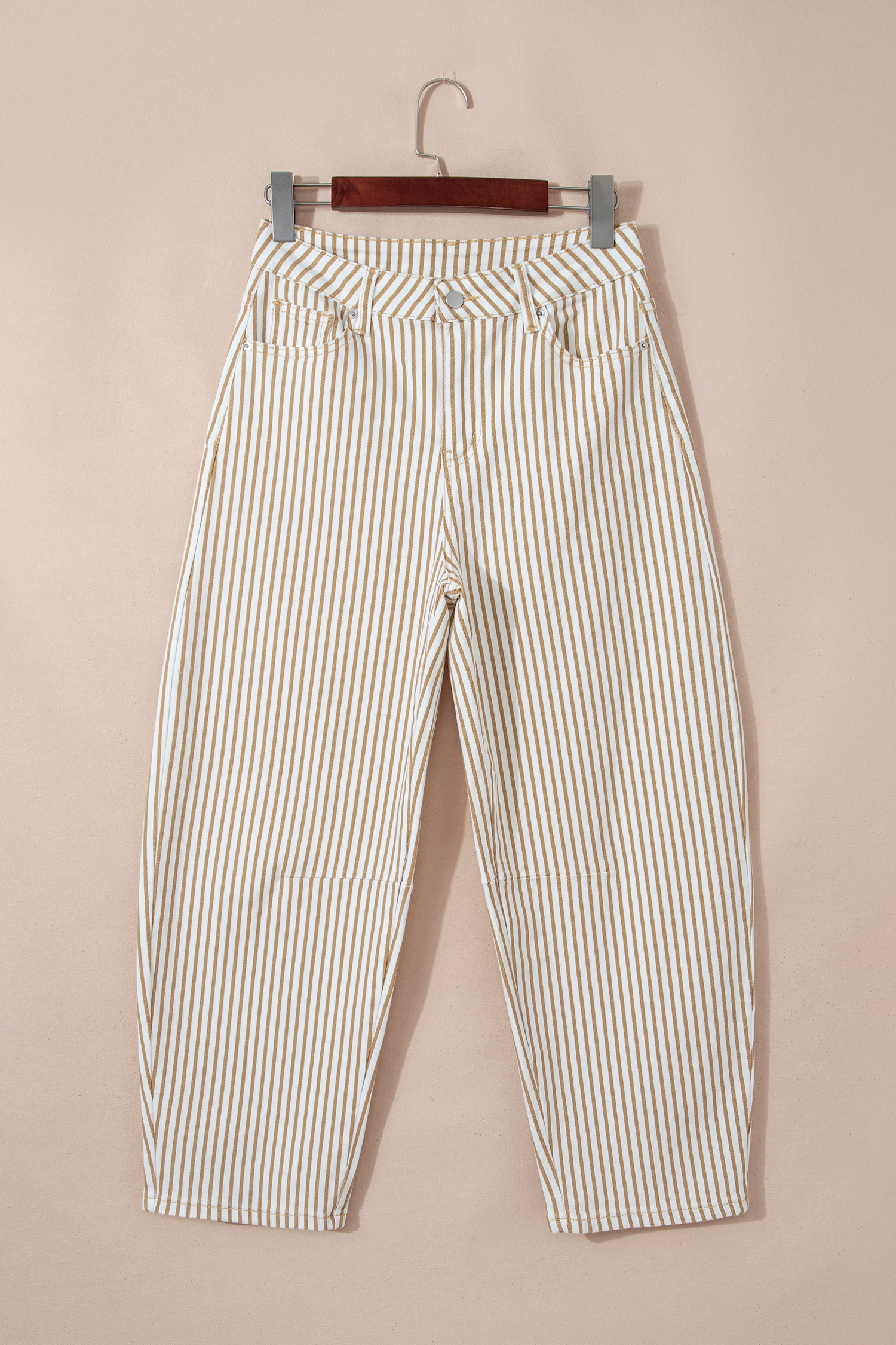 Jean Caqui Rayas Casual Barrel - Image 5