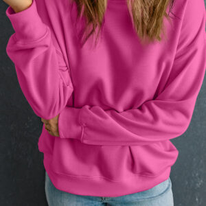 Buzo Rosa Cuello Redondo