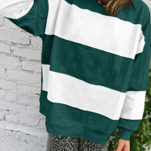 Buzo Verde Pino Combinado Holgado