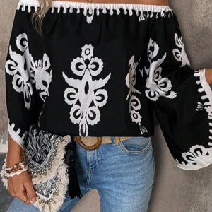 Blusa Negro Suelta