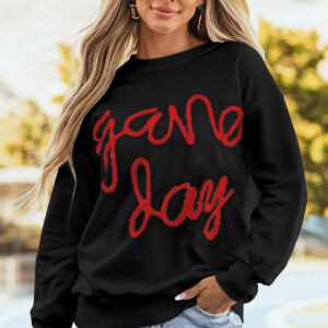 Buzo Negro Estampado