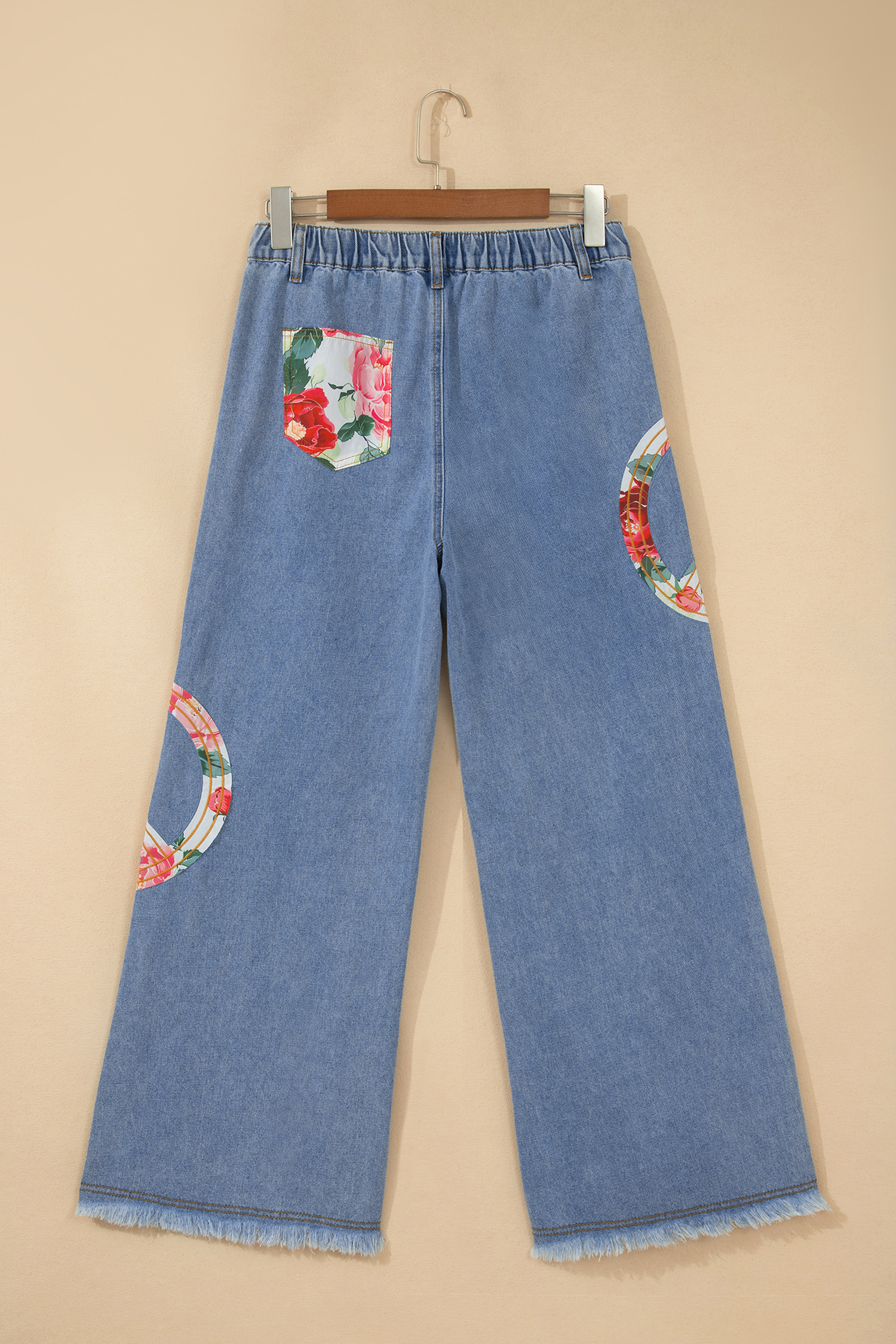 Jean Nomeolvides Floral Peace Símbolo Bordado Aplicado - Image 3