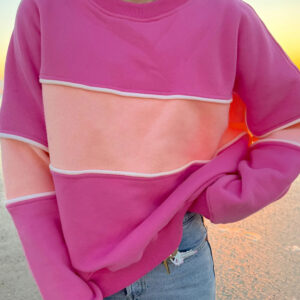 Buzo Rosa Suave Patchwork